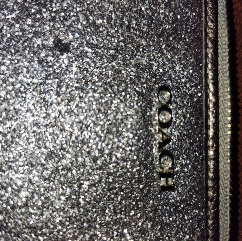 Coach wristlet  siver